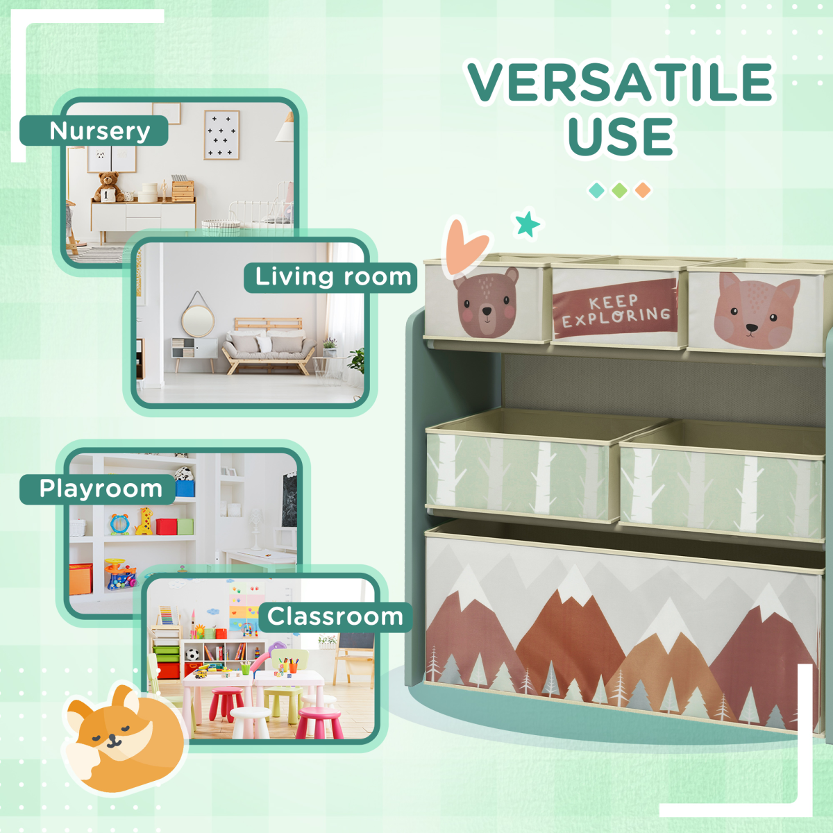 ZONEKIZ Childrens Toy Storage Organiser
