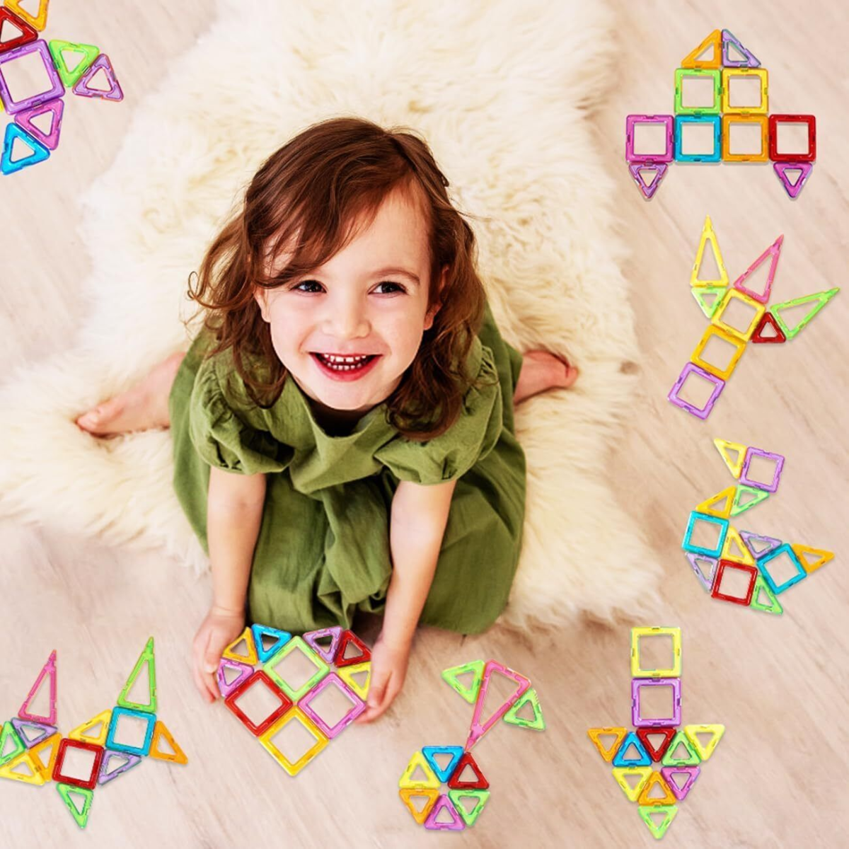 110pcs Magnetic Building Blocks, Children's Toys UK
