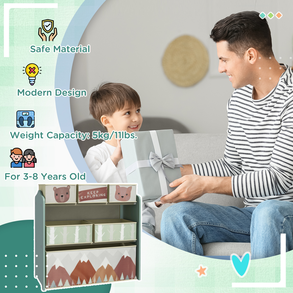 ZONEKIZ Childrens Toy Storage Organiser