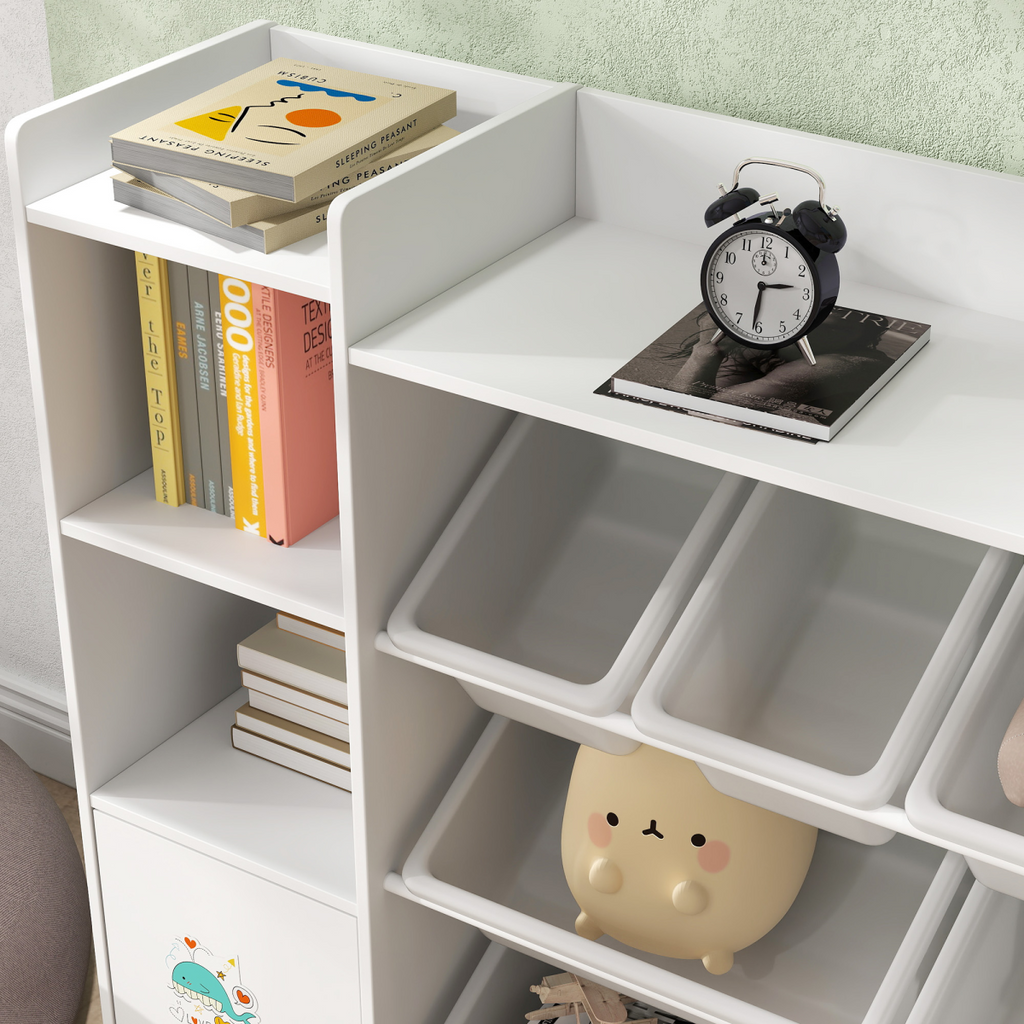 AIYAPLAY Kids Toy Storage Organiser with 8 Removable Storage Boxes