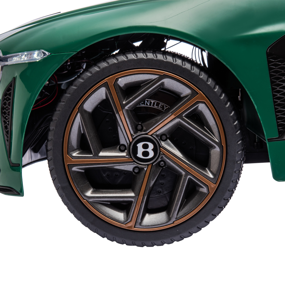 HOMCOM Green Bentley Bacalar Licensed 12V Kids Electric Ride-On with Remote
