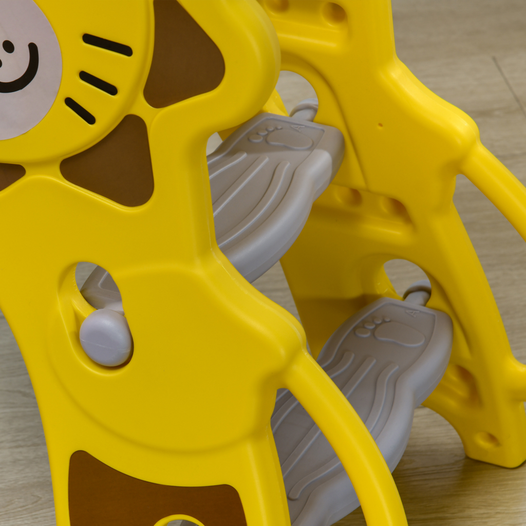 AIYAPLAY 2 in 1 Kids Slide for Indoor Use with Basketball Hoop for 18-36 Months