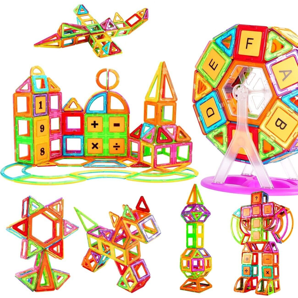 110pcs Magnetic Building Blocks, Children's Toys UK